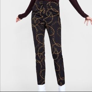 Zara Chain Print pant. NWT